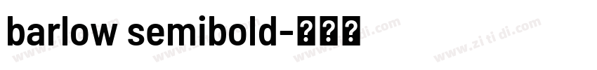 barlow semibold字体转换